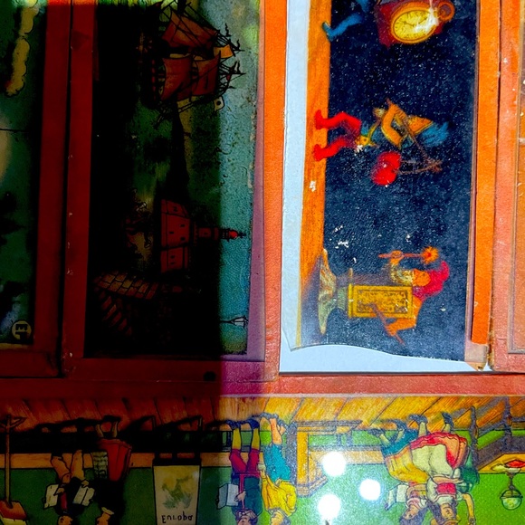 Magic Lantern glass painted slides lot of 6. Some damage as seen in pictures. - Picture 7 of 10